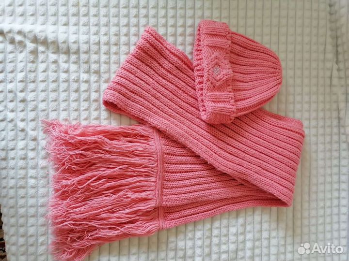 Комплект шапка и шарф женский