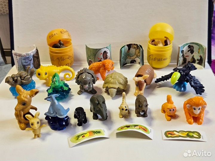 Игрушки киндер натунс животные