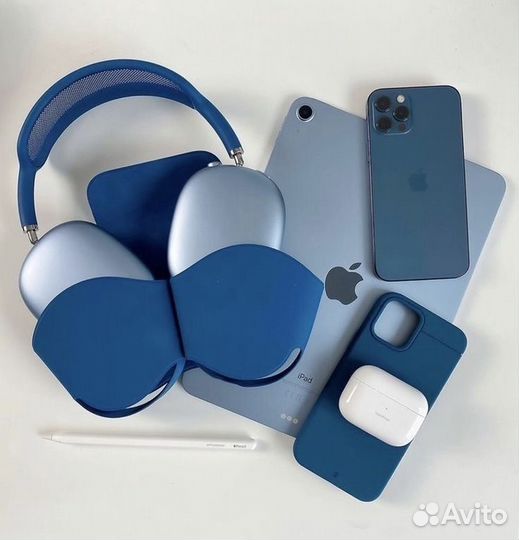 Airpods max blue (синий)