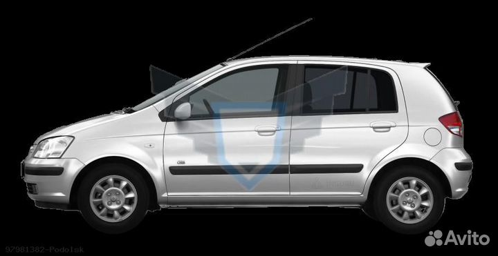 Порог правый Hyundai Getz 2002-2011 Полный профиль (0,8мм)