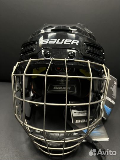 Шлем хоккейный Bauer reakt 75 (S, M, черный)