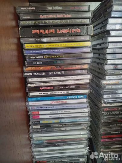 Коллекция CD дисков Beatles, Kiss, Alice Cooper