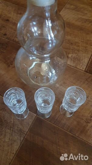 Хрустальные рюмки на ножке СССР, 12 штук