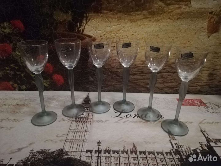 Бокалы и рюмки Crystalex Bohemia. Чехия. Новые