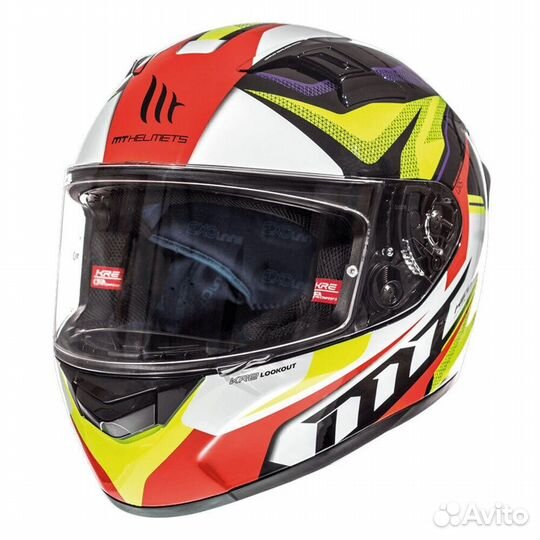 MT helmets Kre Lookout Full Face Helmet Желтый