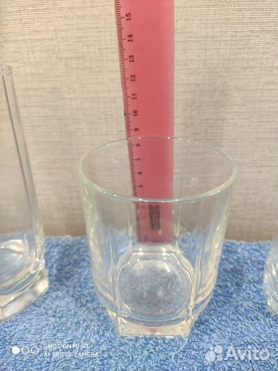 Набор: бокалы, стаканы, стопки