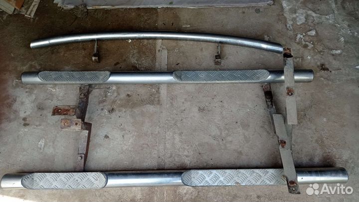 Защита бампера, пороги hyundai santa fe