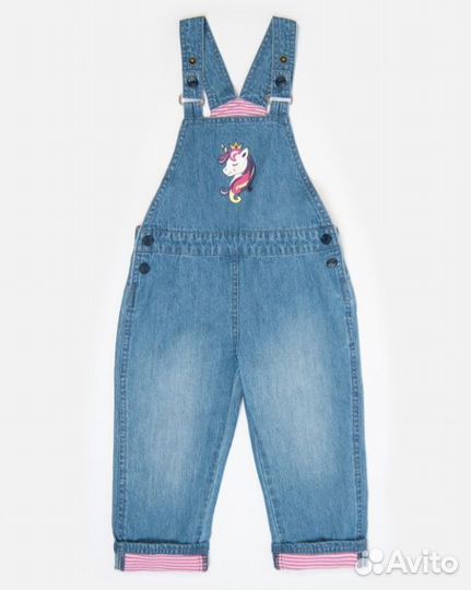 Джинсовые комбинезоны для девочки,р.92