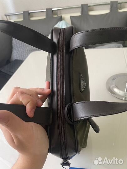 Prada handbag green/beige