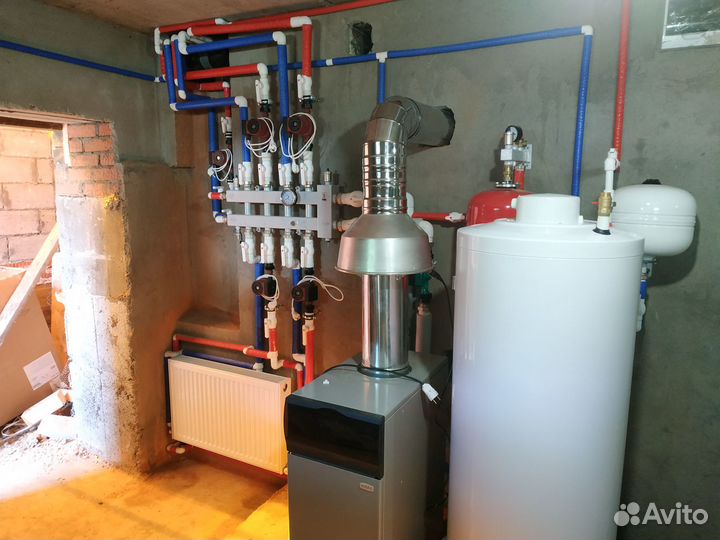 Монтаж отопления водоснабжения и канализации