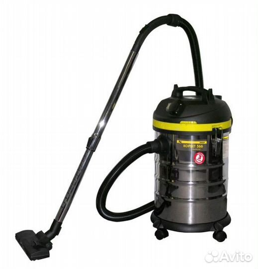 Пылесос Корвет-366 влажная, сухая уборка розетка