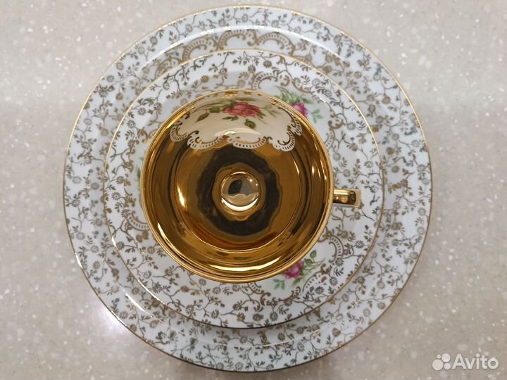 Kaiser Германия чайное трио фарфор