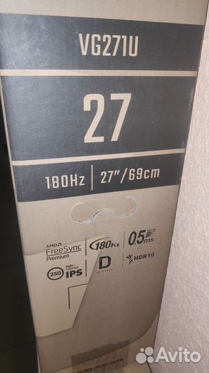 Игровой монитор Acer 27' IPS 2K 180Гц