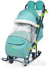 Санки коляска nika