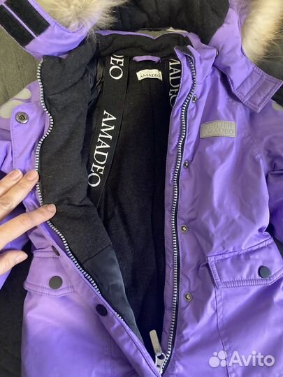 Зимний комбинезон для девочки 86