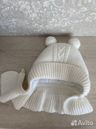 Шапка шлем для новорожденных