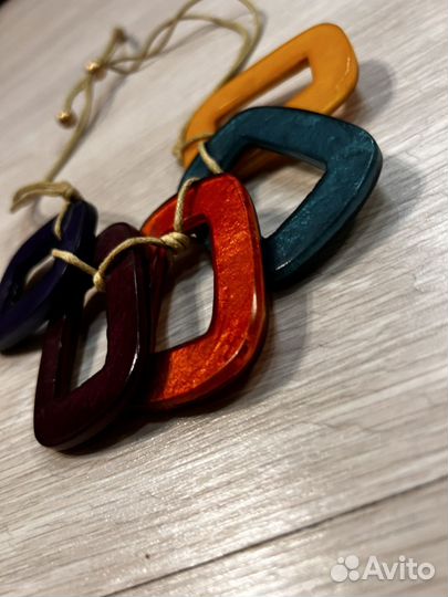 Turtle horn bangle колье