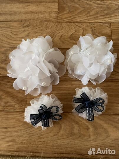 Резинки для волос, заколки, броши