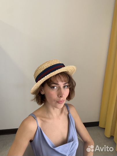 Шляпа летняя плетеная