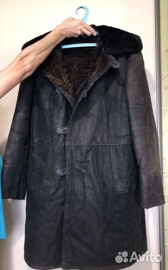 Тулуп из овчины для охоты,рыбалки