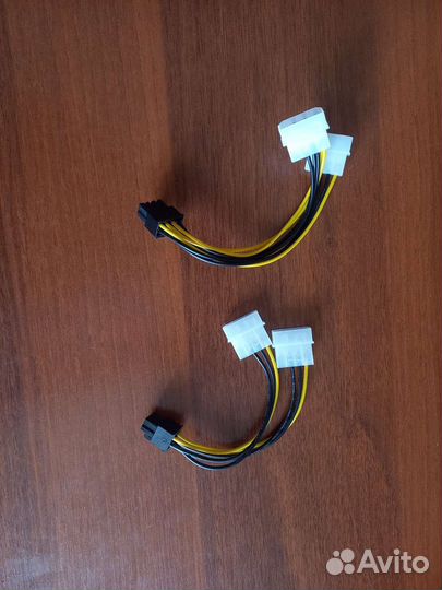 Кабель переходник питания molex/PCI-E 6 pin