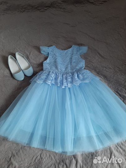 Платье для принцессы+туфли/балетки
