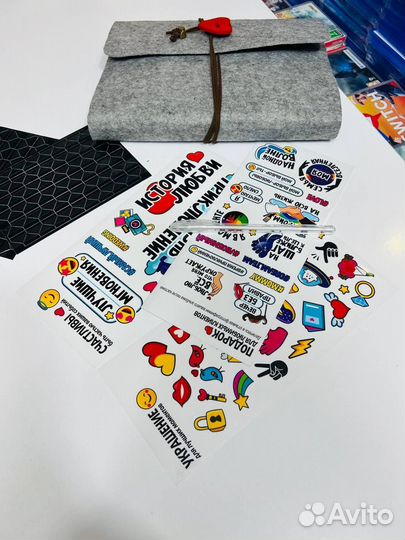 Фотоальбом универсальный с наклейками и ручкой 30л