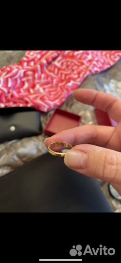 Золотое кольцо cartier оригинал