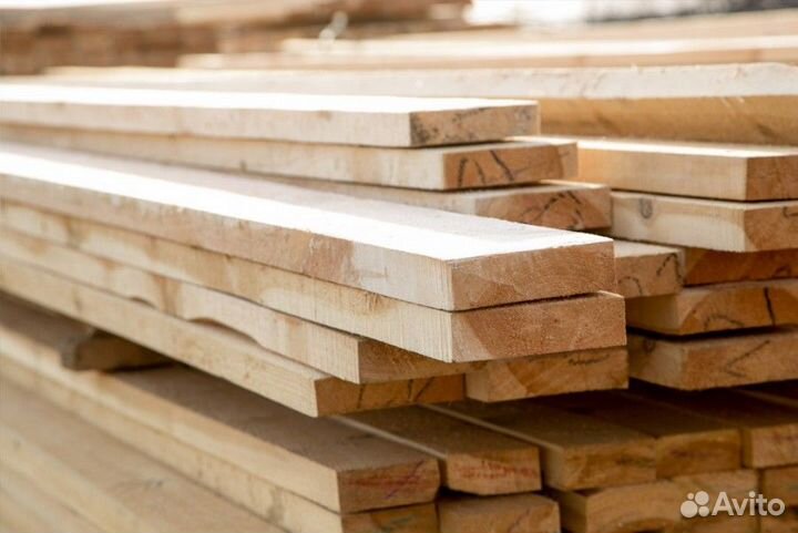 Доска обрезная естественной влажности хвоя 1 сорт
