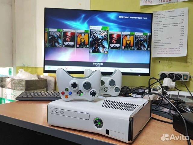 Xbox 360 + 30 игр 250 гб гарантия