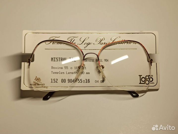 Новые очки винтаж без диоптрий logo Paris оправа