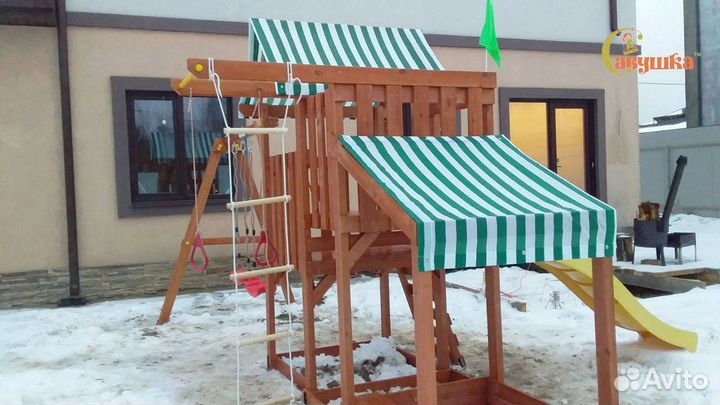 Детская площадка Савушка TooSun 3 Plus с песочнице