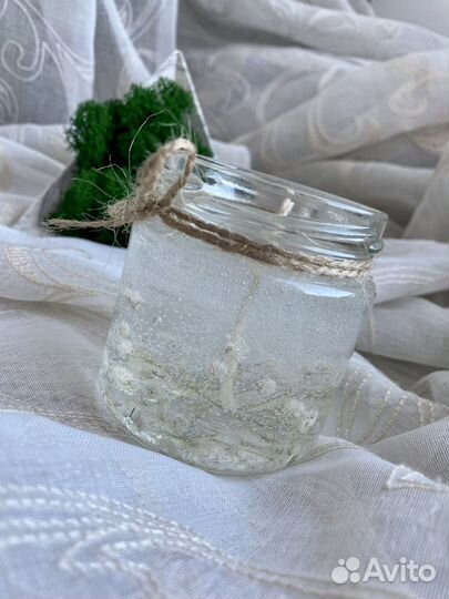 Свечи прозрачные из гелевого воска