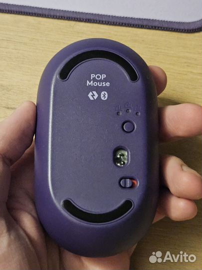 Беспроводная мышь logitech pop purple