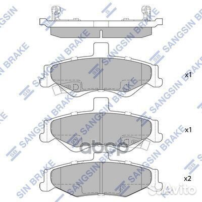 Колодки тормозные chevrolet camaro 98- зад. sp4301