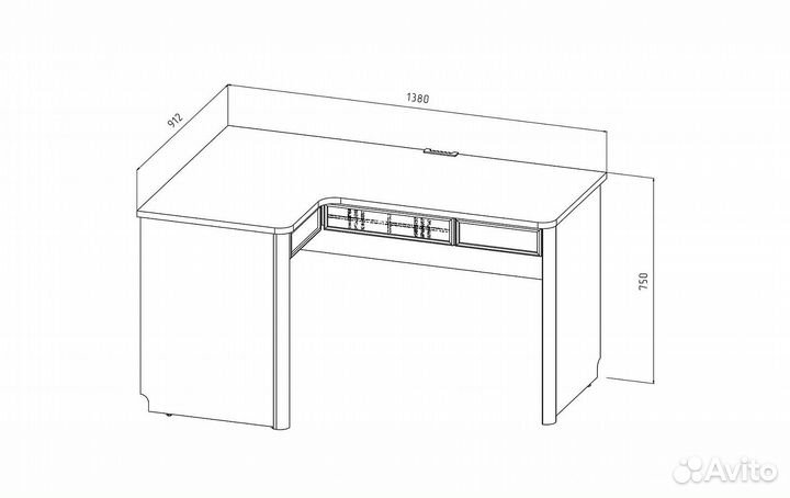 Стол письменный угловой Кембридж