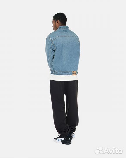 Куртка Stussy Washed Blue Zip Work