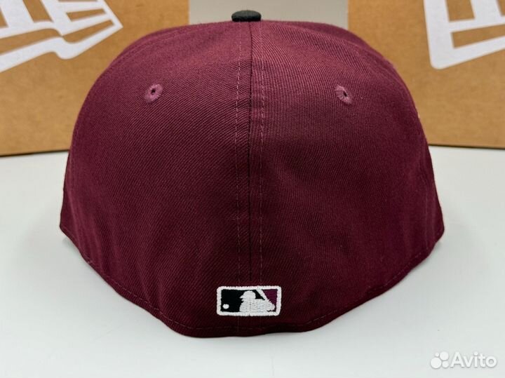 Бейсболка New Era MLB LA Dodgers Burgundy 7 5/8