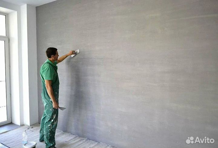 Машинная штукатурка стен