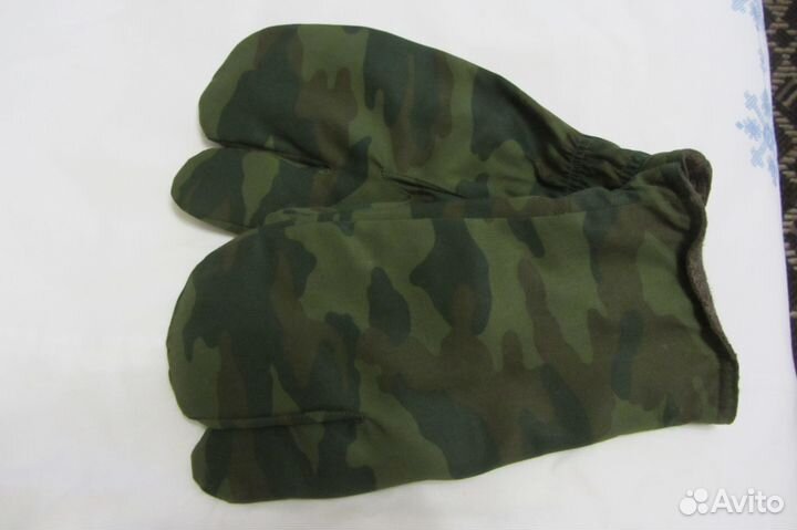 Рукавицы трехпалые армейские