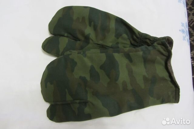 Рукавицы трехпалые армейские