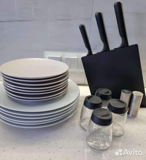 Тарелки, ножи, наборы для специй IKEA
