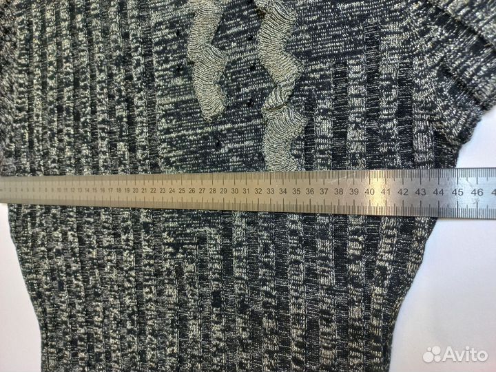 Водолазка кишка с коротким рукавом, с декором