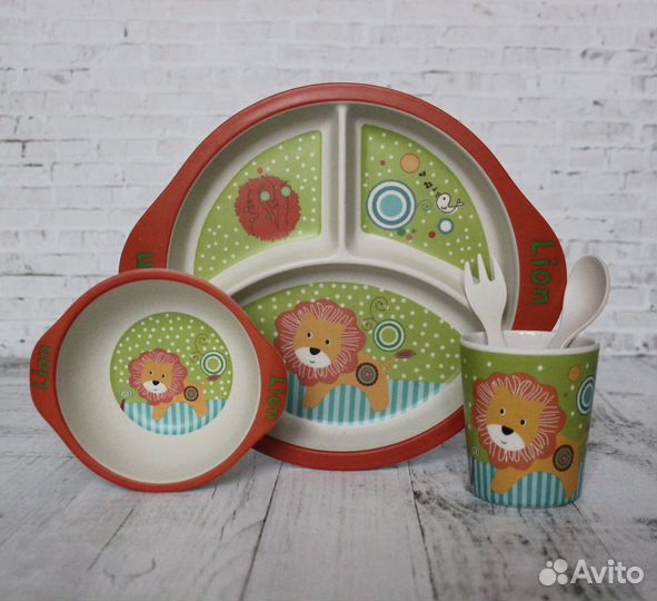 Детская посуда из бамбука (новые)