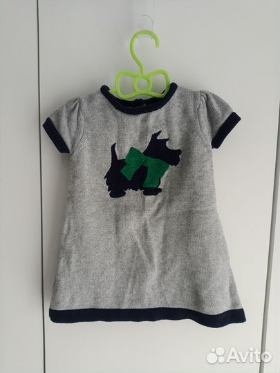 Теплые вещи на девочку пакетом 74-80р