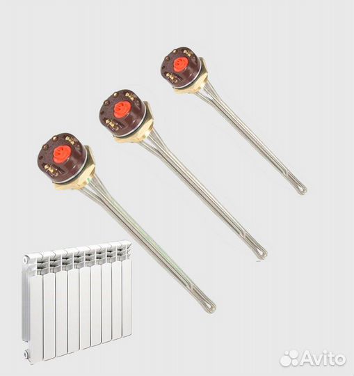 Тэн для батареи 021 с терморегулятором