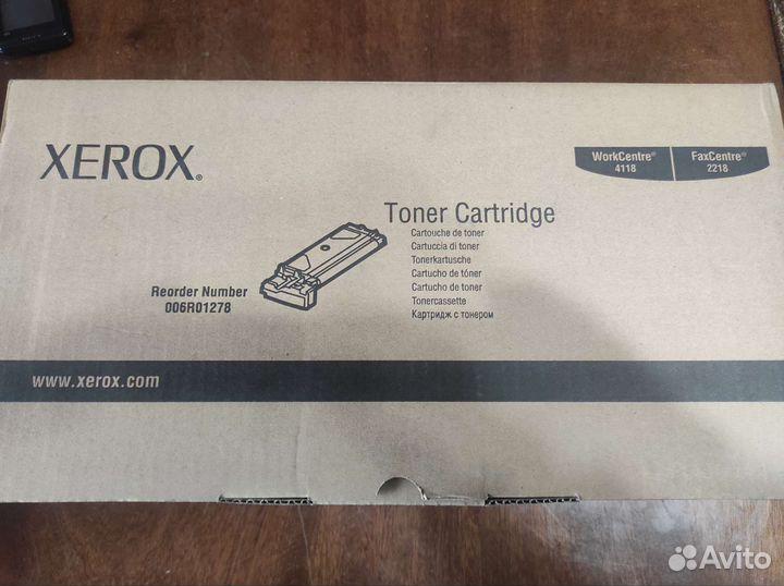 Xerox тонер картридж work centre 4118