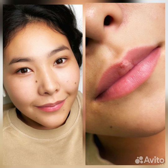 Перманентный макияж бровей и губ