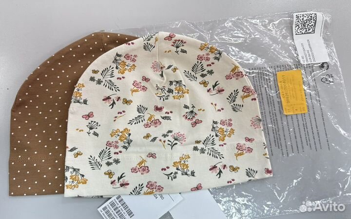 Комплект летних шапок hm новые 86 92
