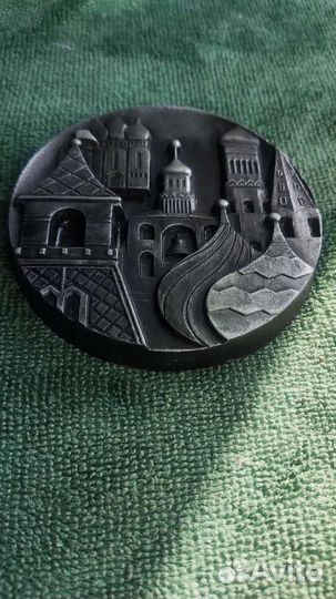 Медаль настольная Москва Кремль тяжелая